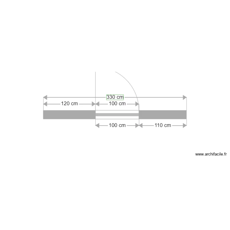 Fa&ccedil;ade EST FRED. Plan de 