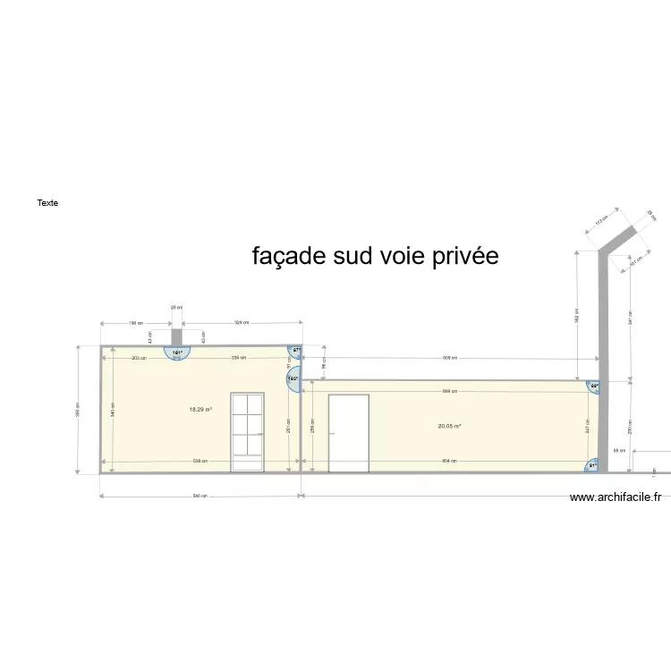 MAIRIE facade sud cot&eacute; voie priv&eacute;e 20200120. Plan de 