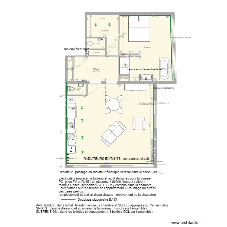 projet LE ROCH 4A. Plan de 0 pièce et 0 m2