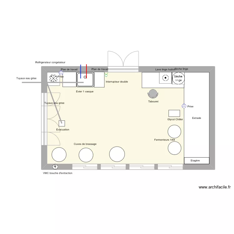 Brasserie. Plan de Brasserie. Plan de