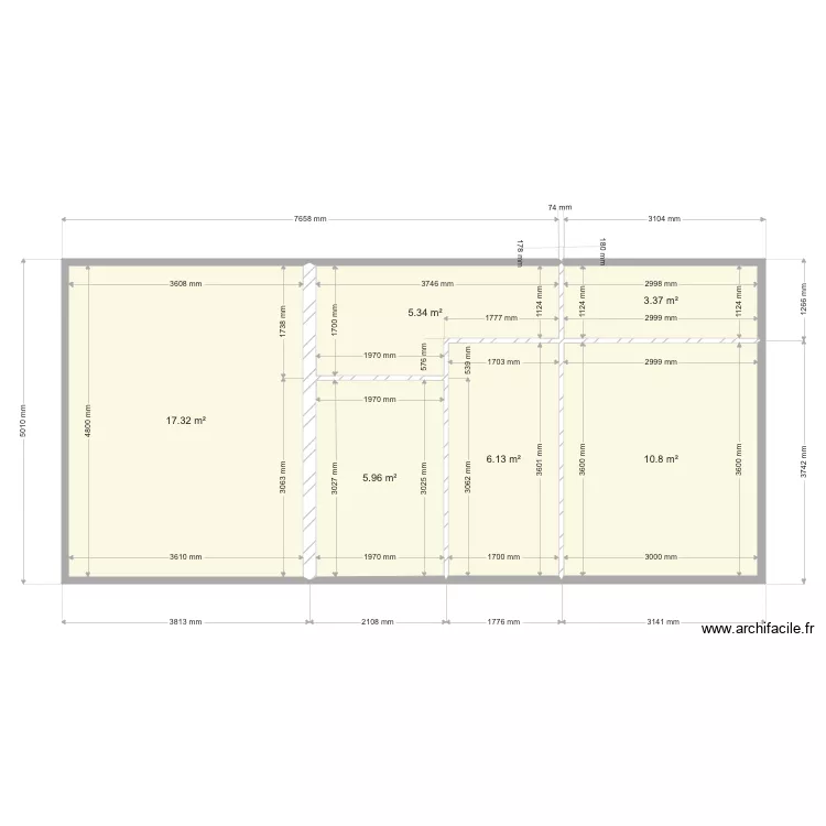 Suite Parentale . Plan de 