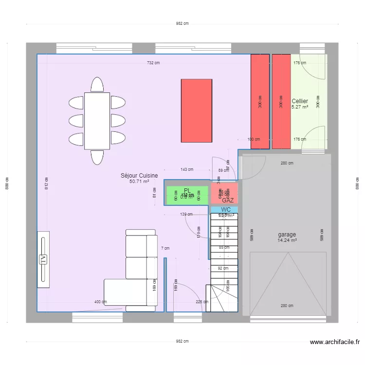 HOURIEZ. Plan de 