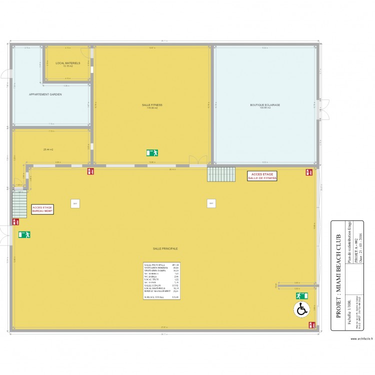 PROJECTION ETAGE 3. Plan de 0 pièce et 0 m2