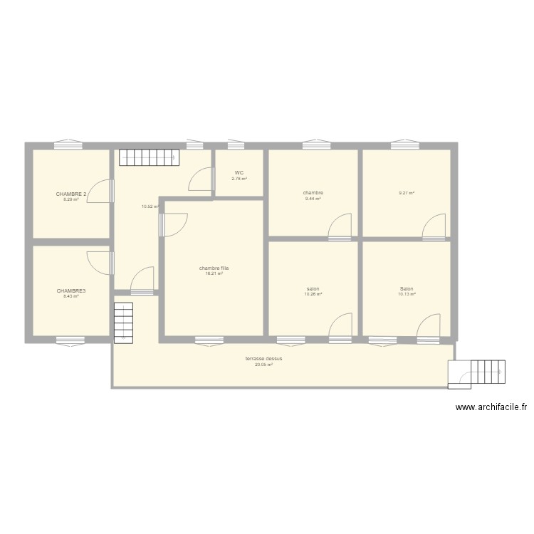 MAISON POUR J4 AFRIQUE dessus. Plan de 0 pièce et 0 m2