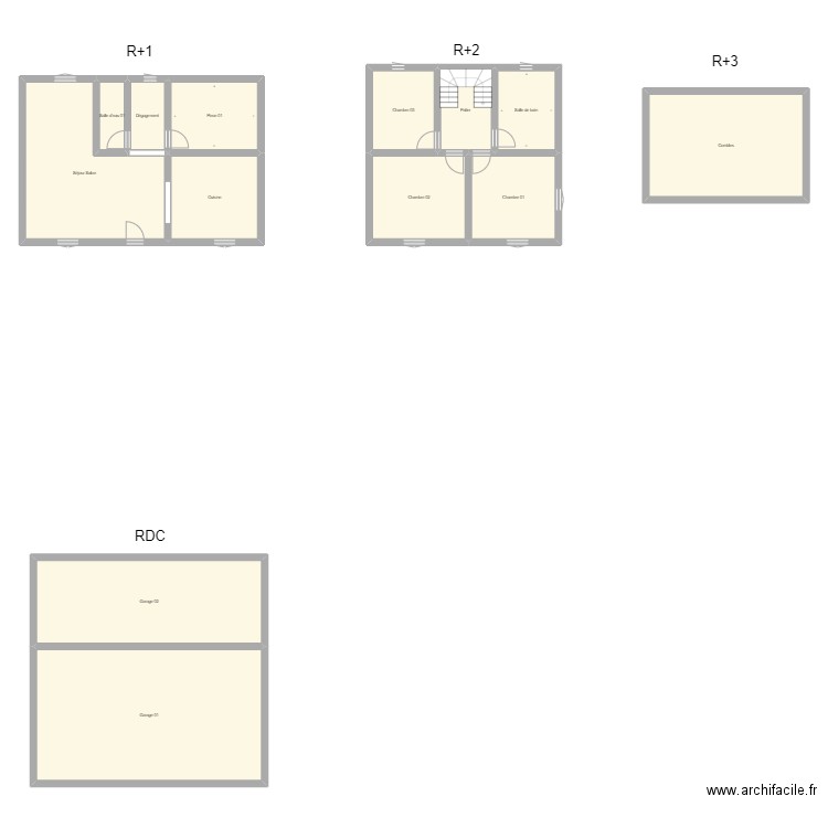 350601878. Plan de 13 pièces et 259 m2