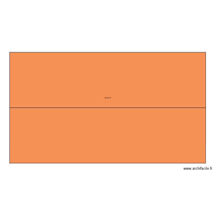 hangar. Plan de 1 pièce et 181 m2