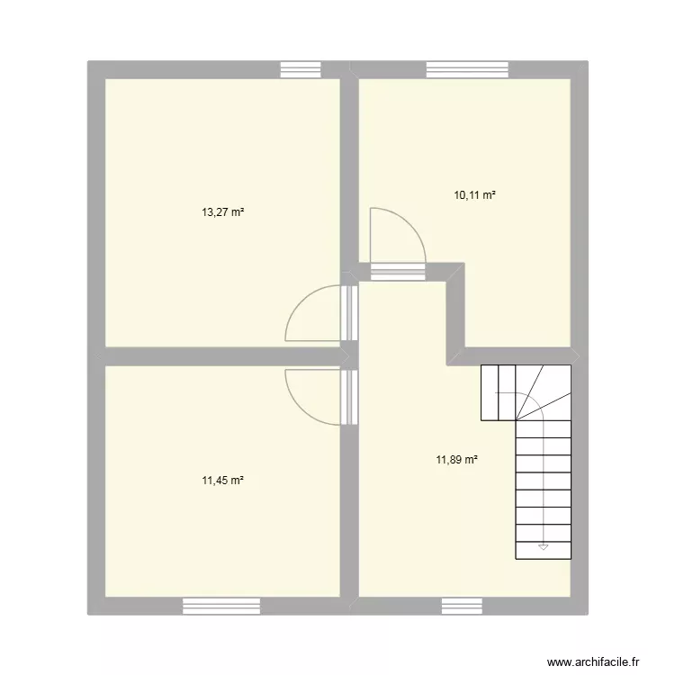 ober geschoss. Plan de 4 Pièces et 47 m² ober geschoss. Plan de 4 Pièces et 47 m²