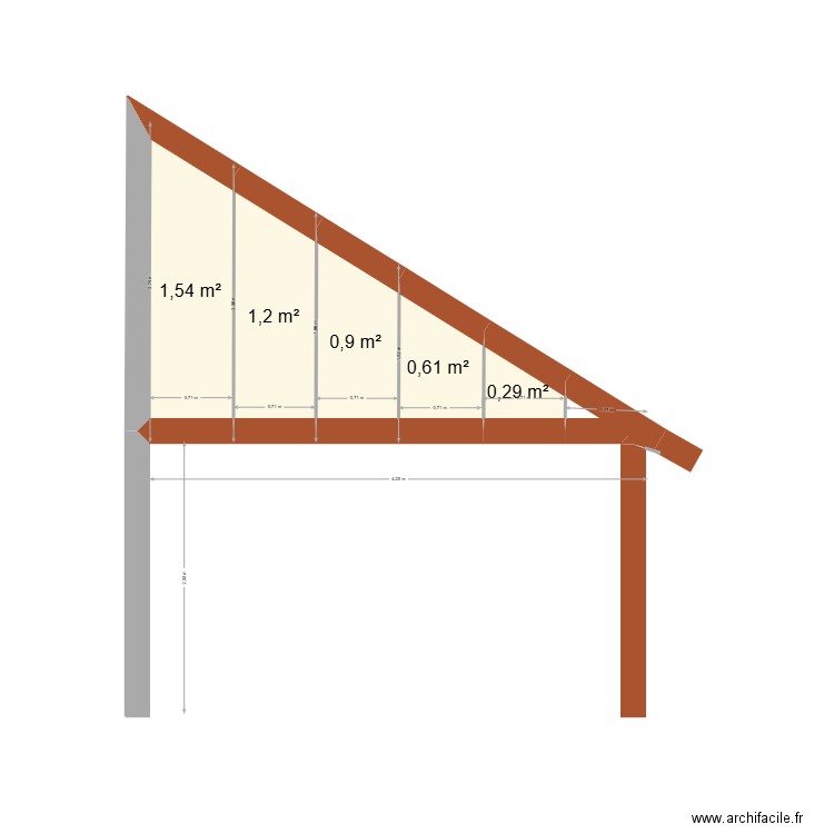epure. Plan de 5 pièces et 5 m2
