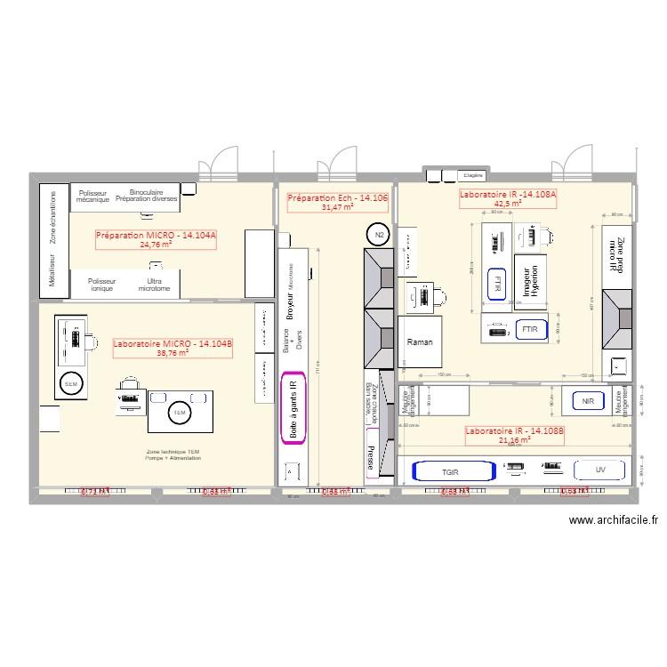 Micro Prep IR Version 2022. Plan de 10 pièces et 162 m2