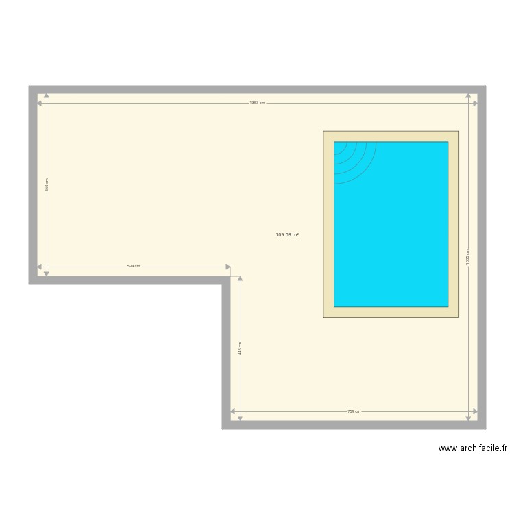 Jardin mesures. Plan de 0 pièce et 0 m2