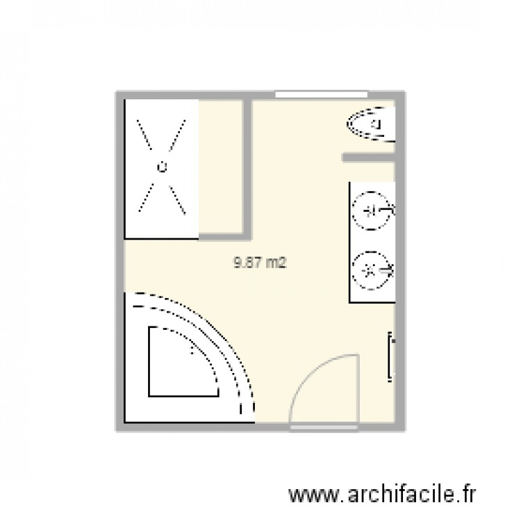 SALLE DE BAIN 2. Plan de 0 pièce et 0 m2