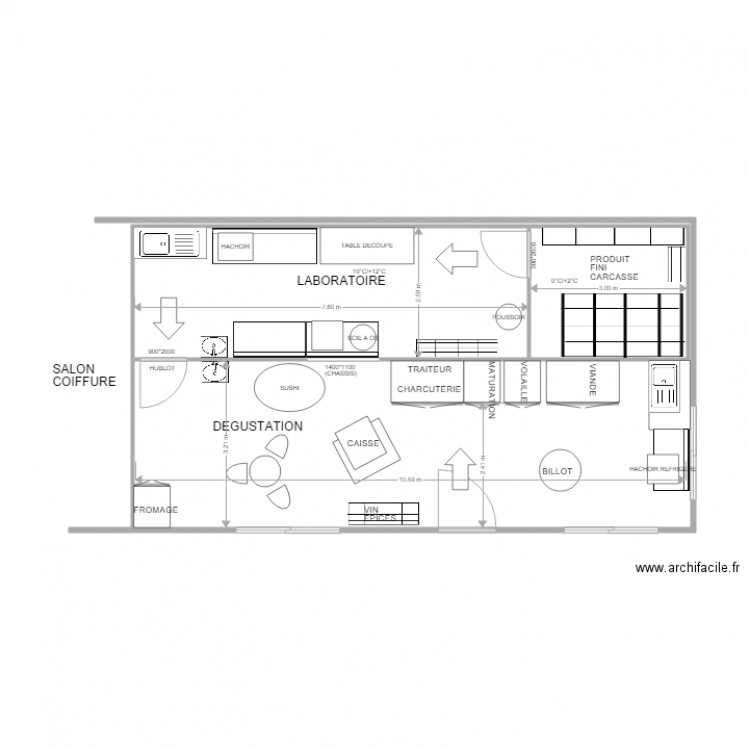 BOUCHERIE MASCARAS 2. Plan de 2 pièces et 26 m2