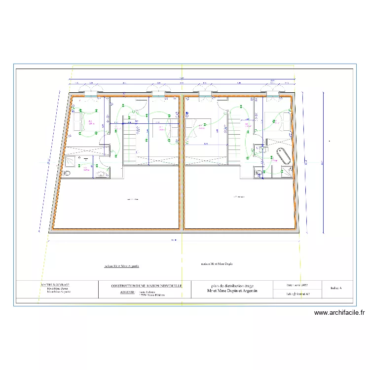 dolus etage . Plan de 