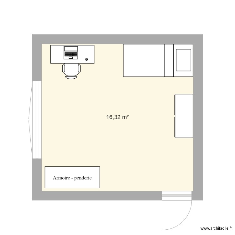 chambre 1. Plan de 0 pièce et 0 m2