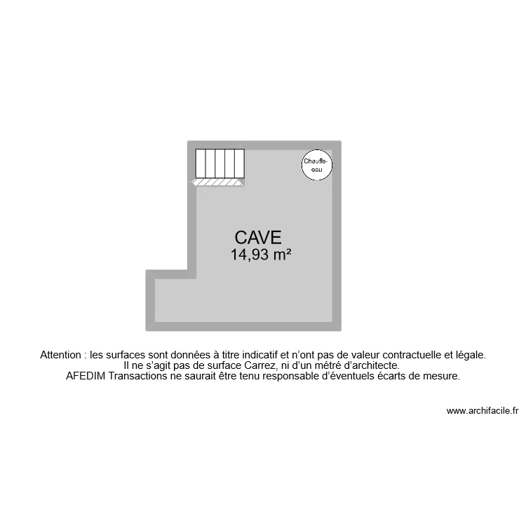 BI 8945 CAVE . Plan de 