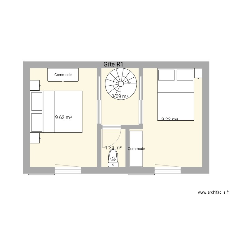 Gite R1 V3. Plan de 0 pièce et 0 m2