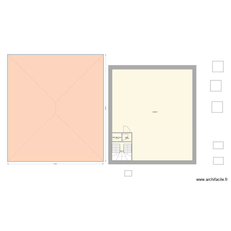 combles projet. Plan de 