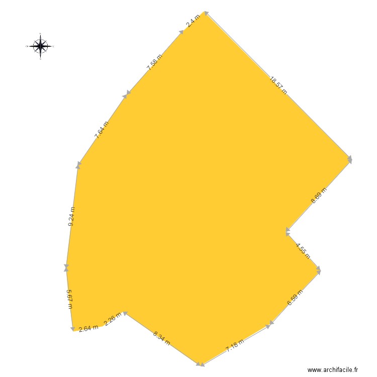 Nini plan masse initial. Plan de 0 pièce et 0 m2