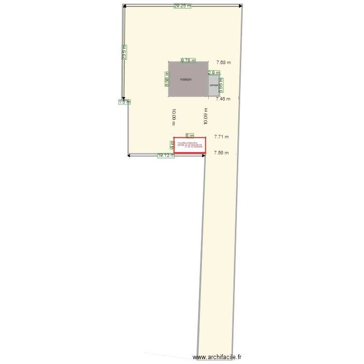 plan de masse. Plan de 4 pièces et 1572 m2