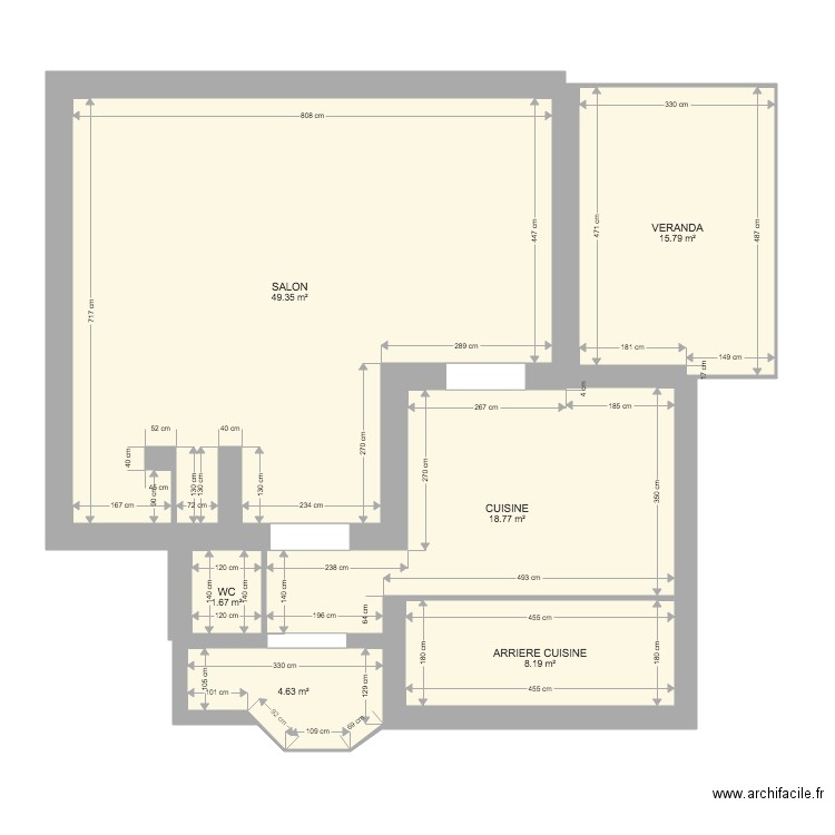 PEUPLIER RDC ORIGINE. Plan de 0 pièce et 0 m2