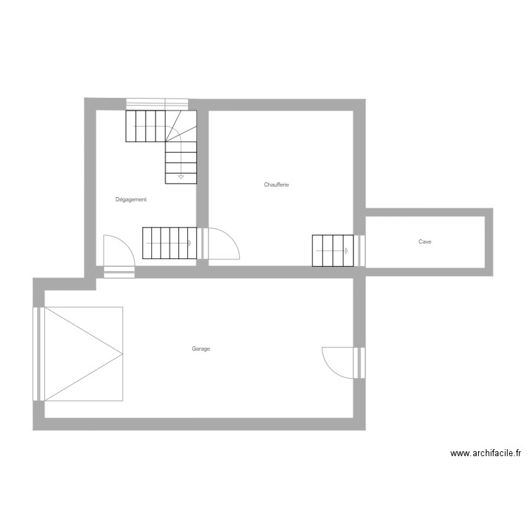 ROBERT N. Plan de 4 pièces et 57 m2