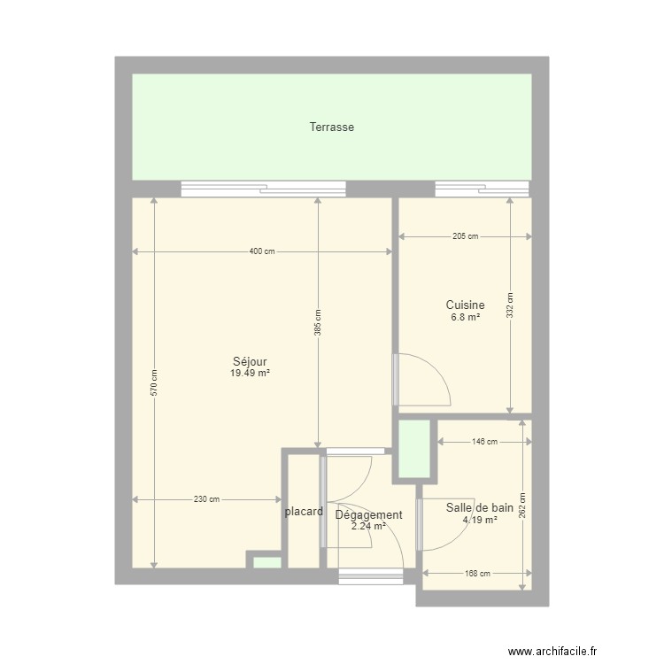 Studio Ghisoni Mont Rabeau. Plan de 0 pièce et 0 m2