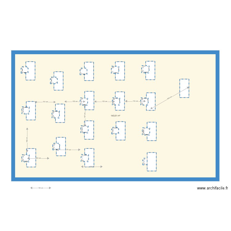 409  18  personnes 1m50. Plan de 0 pièce et 0 m2