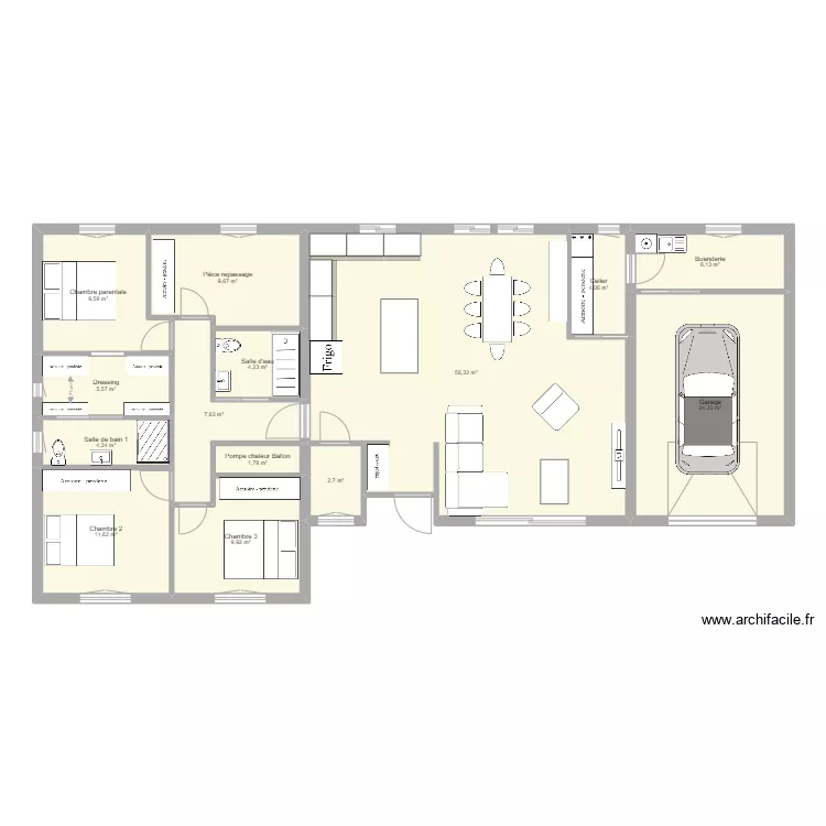 Maison Avo et Mamina 2. Plan de 