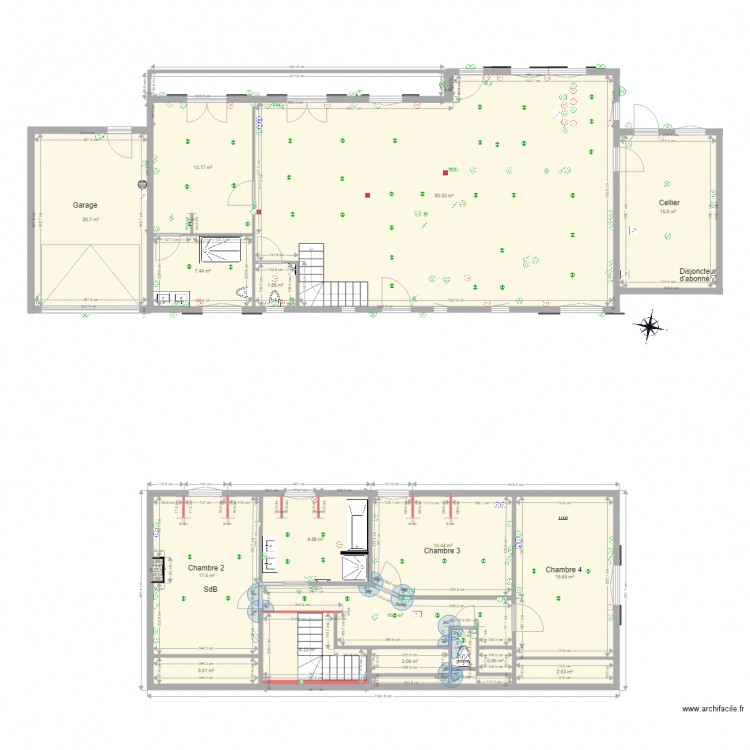 Brefordes reafectation rdc. Plan de 0 pièce et 0 m2