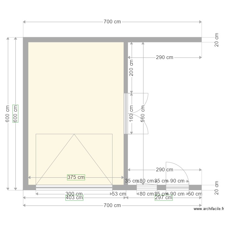 cotation garage 3. Plan de 0 pièce et 0 m2