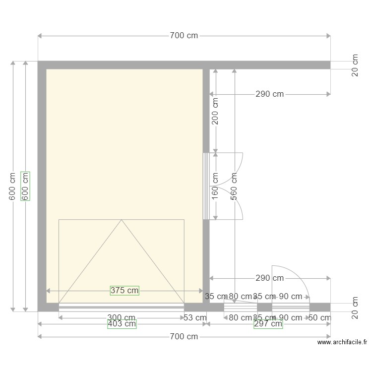 cotation garage 3. Plan de 0 pièce et 0 m2