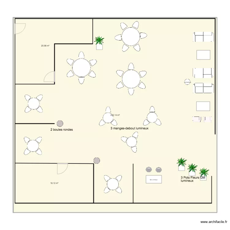 espace affaire. Plan de 