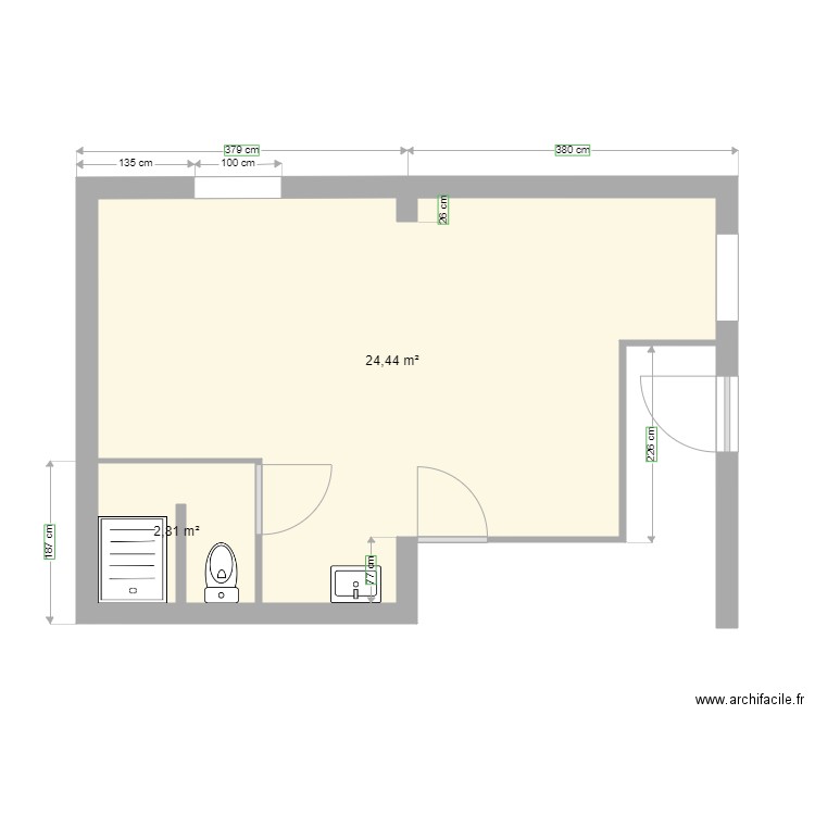 garage. Plan de 0 pièce et 0 m2