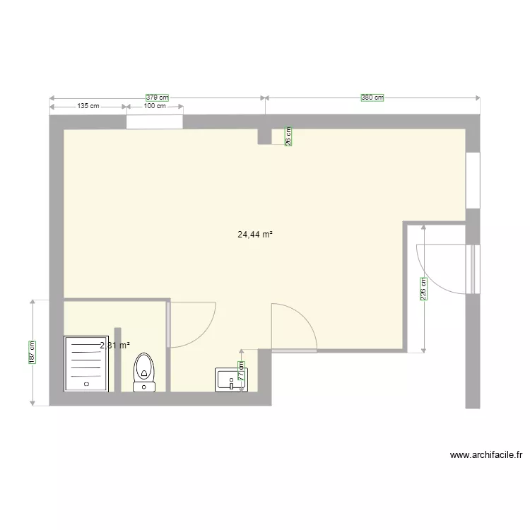 garage. Plan de garage. Plan de