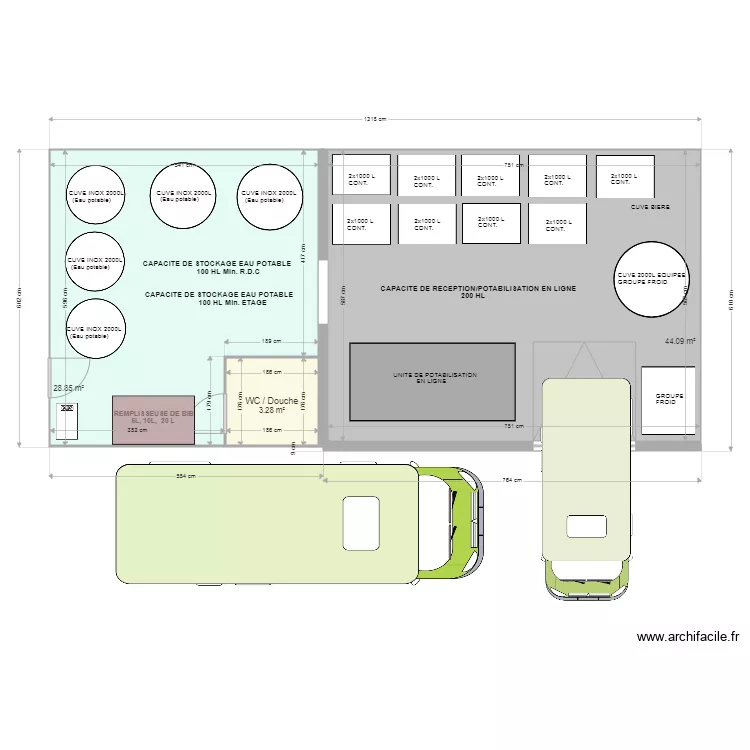 PROJET TRAITEMENT EAU CASTILLON 1. Plan de 