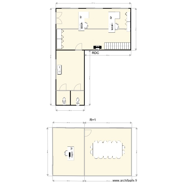 PLANS BUREAU . Plan de 0 pièce et 0 m2