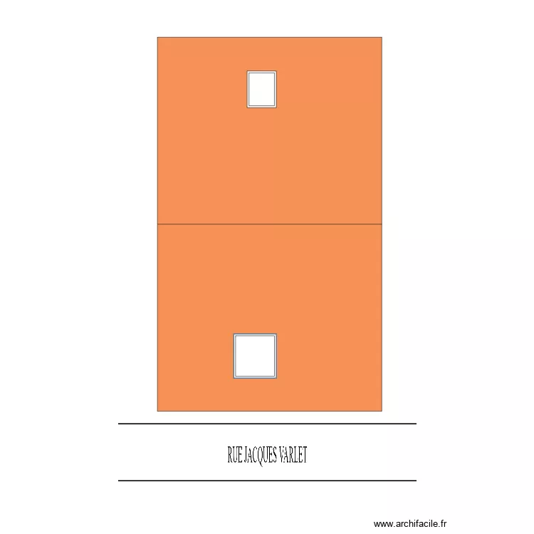 toiture après. Plan de toiture après. Plan de