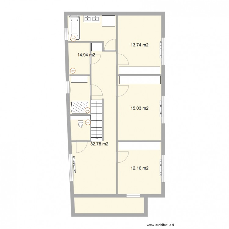 Walckiersmaison3 rez1 Eau. Plan de 0 pièce et 0 m2