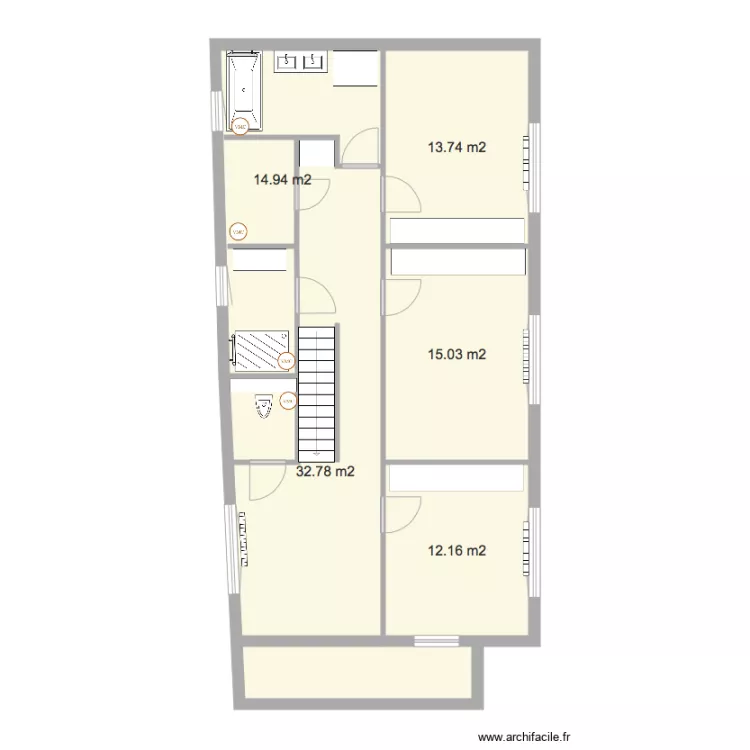 Walckiersmaison3 rez1 Eau. Plan de 