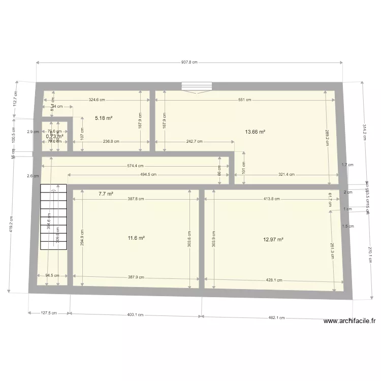 st x etage. Plan de st x etage. Plan de
