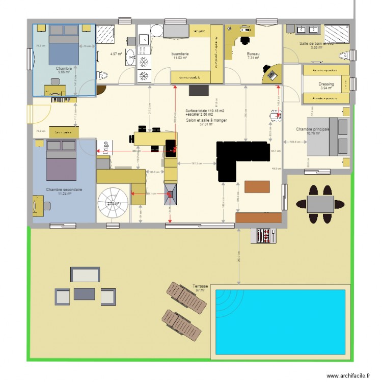 plan meuble plus. Plan de 0 pièce et 0 m2