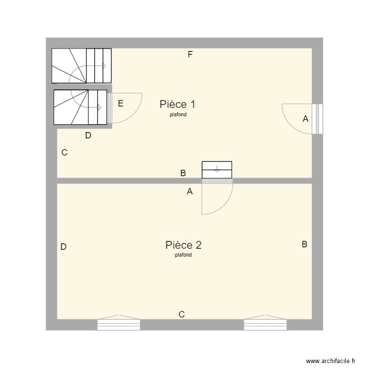 appart 16 à renover. Plan de 0 pièce et 0 m2