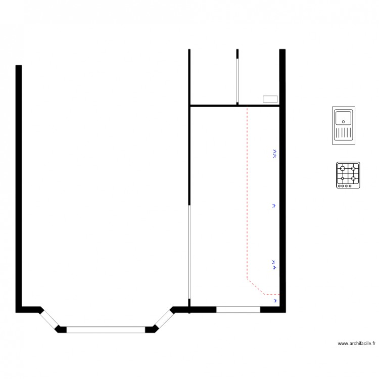 TD1 détail cuisine. Plan de 0 pièce et 0 m2