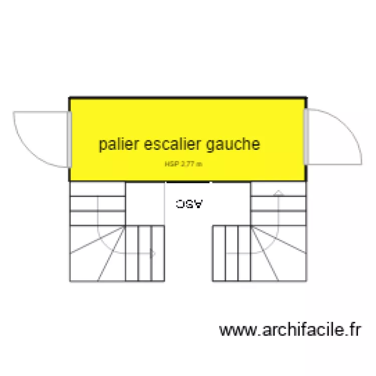 palier escalier gauche immeuble 4 vincennes. Plan de palier escalier gauche immeuble 4 vincennes. Plan de