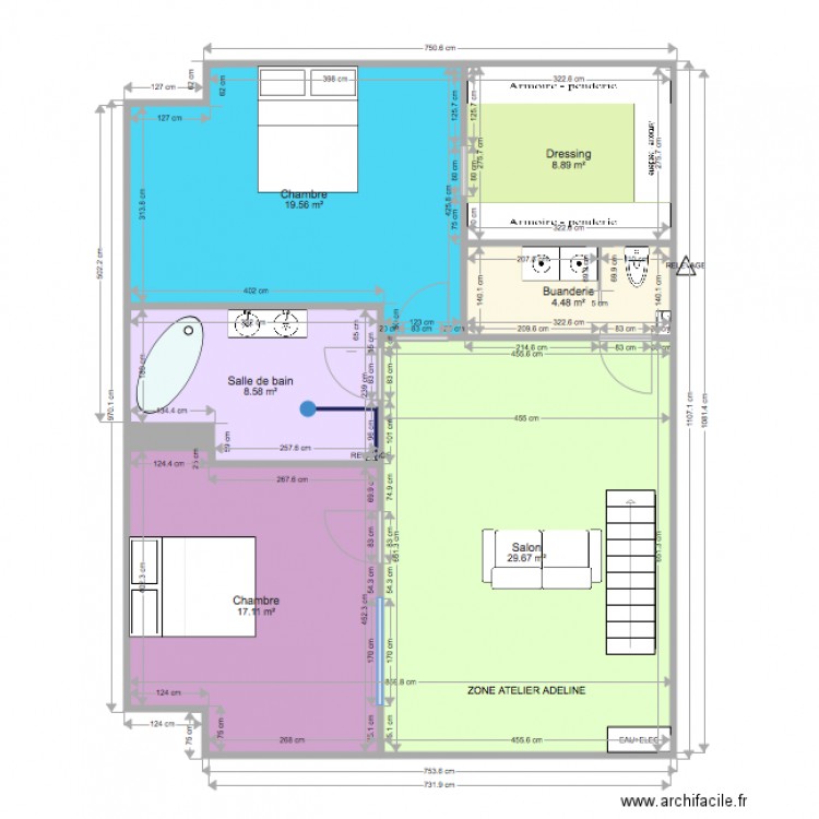 Projet buanderie aout 2017. Plan de 0 pièce et 0 m2