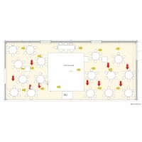 Plan salle mariage 16 tables