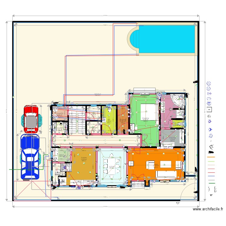 PLAN DIANE GONZAC1 MODIF. Plan de 0 pièce et 0 m2