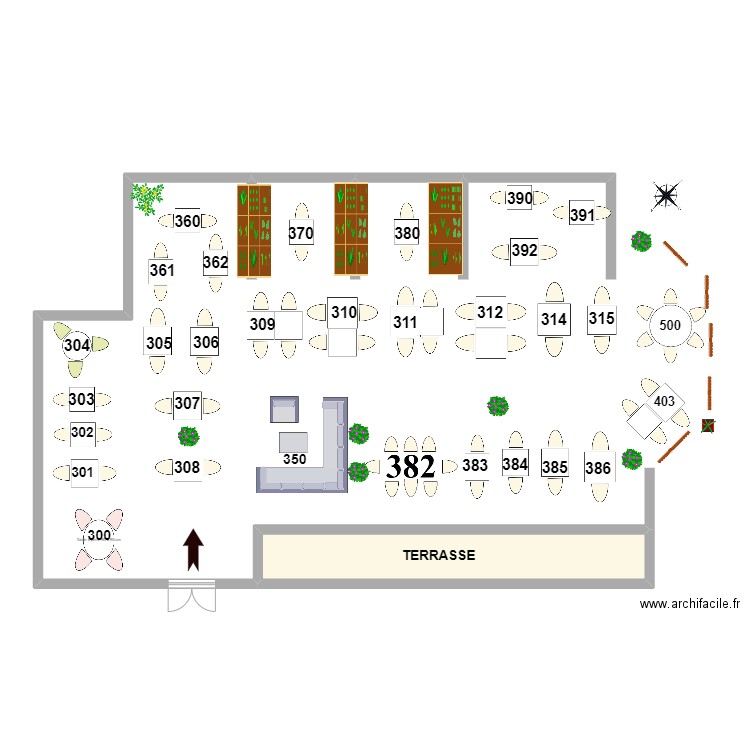 TERRASSE RESTO JUIN 23. Plan de 0 pièce et 0 m2