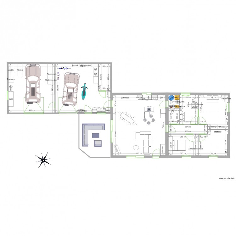 Plan Gouzilh 40 atelier. Plan de 0 pièce et 0 m2