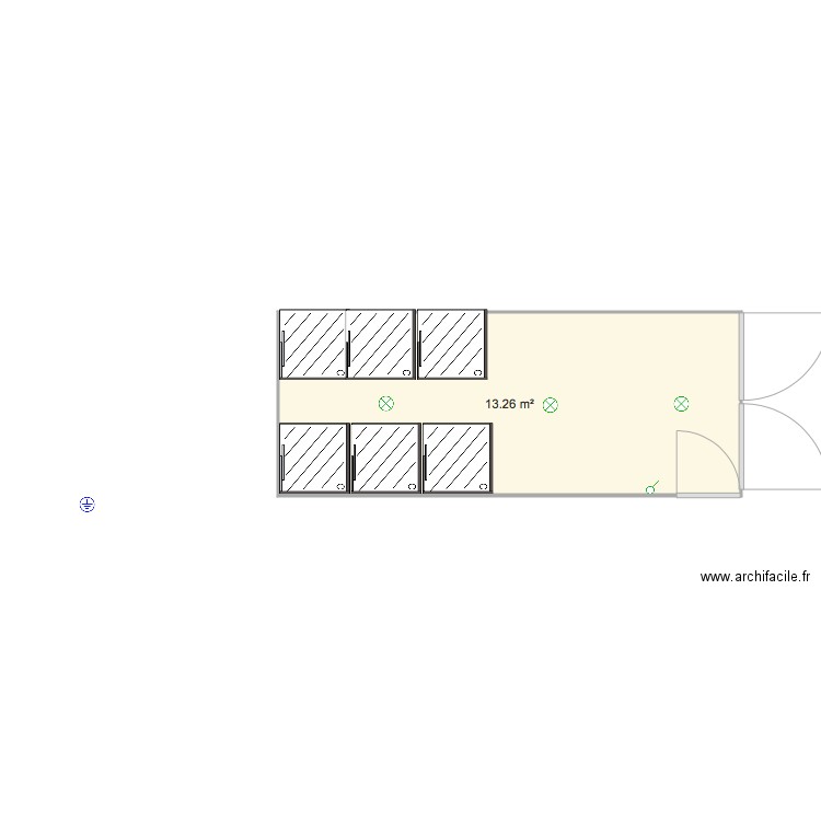 SANITAIRE 20 pieds. Plan de 0 pièce et 0 m2